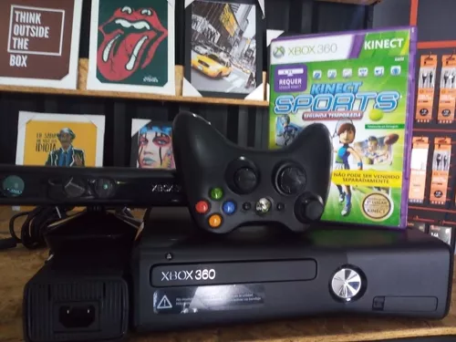 Xbox 360 Branco Usado Arcade Desbloqueado Com Controle E Fonte