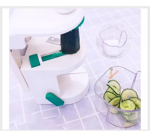 Cortador Vegetales Espiral Rallador Verdura Spaguetti Manual