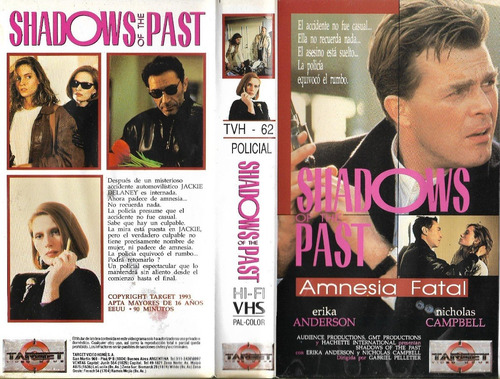 Shadows Of The Past Amnesia Fatal Vhs Erika Anderson 1991