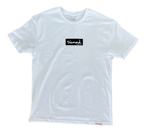Camiseta Diamond Og Script Mini Box Logo Branca
