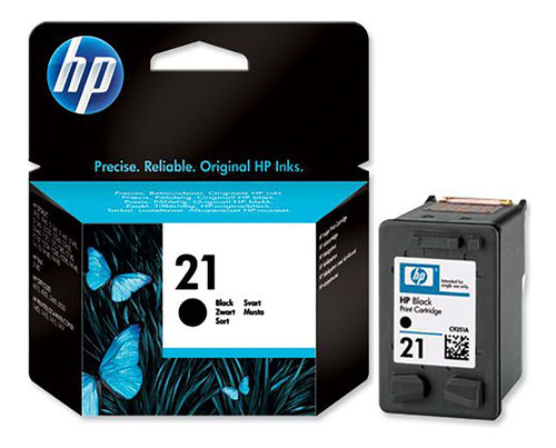 Cartucho De Tinta Hp 21 C9351al Negro Original