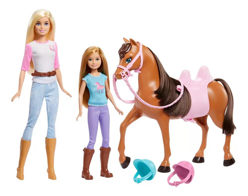 Barbie Mattel Set De Juego Diversión Con Caballos 