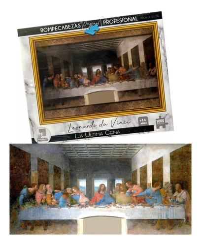 Rompecabezas Leonardo Da Vinci Obras De Mas Famosas 1000pz