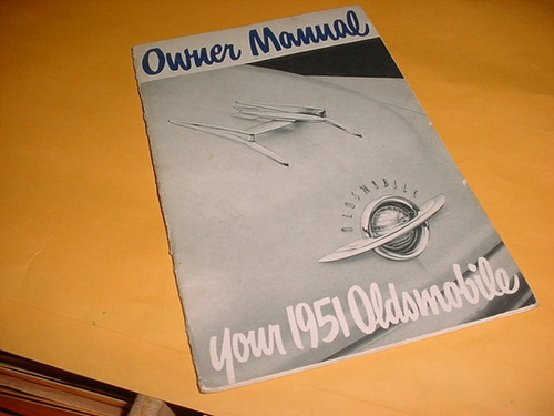 Manual Oldsmobile 51 1951 88 98 Perfeito Original