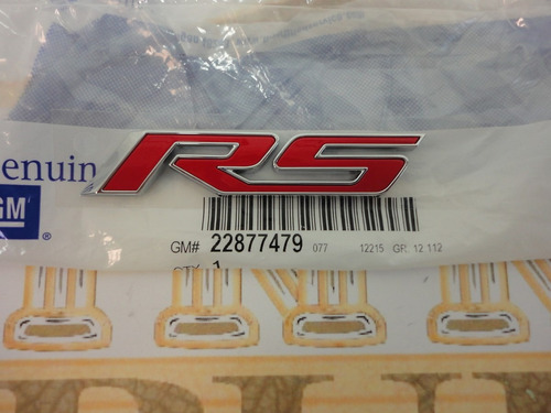 Cruze 2011-2015 Emblema Originales Rs Cromo Rojos Americanos