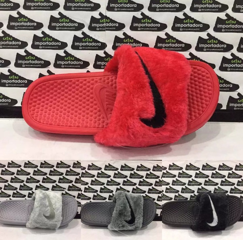Sandalias Nike Peluche Para Dama | Mercado Libre