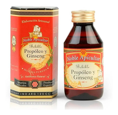 Propóleo Con Ginseng Noble Apicultor X 125 Cc