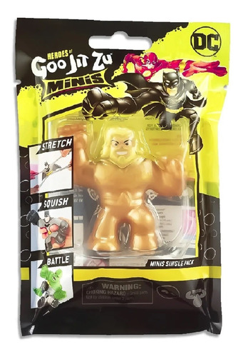 Brinquedo Boneco Goo Jit Zu Minis Dc Aquaman Gold Armor 2695