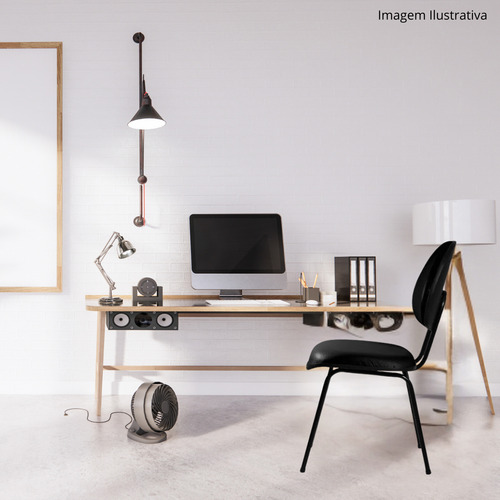 Kit 4 Cadeiras Executiva Fixa Ergonômica P/ Escritório Home