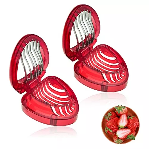 1/3pcs, Cortador De Fresas De Acero Inoxidable, Cortador De