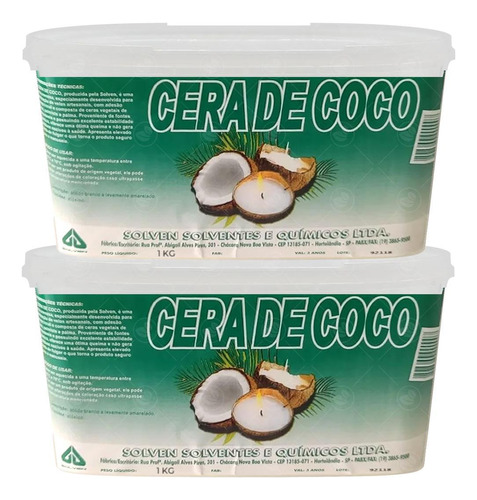 Cera De Coco Para Velas Aromaticas 100% Vegetal Vegana- 2kg