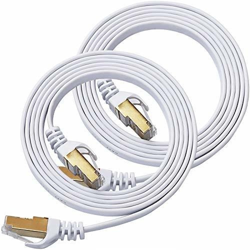 Cable Ethernet 3 Ft 2 Pack Soportes Cat 8 / Cat 7 Rymgq