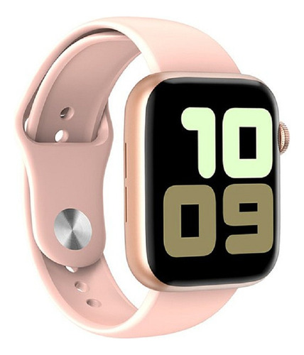 Reloj Inteligente Smartwatch Fitness T500 Bluetooth Caja Rosa Malla Rosa Bisel Rosa