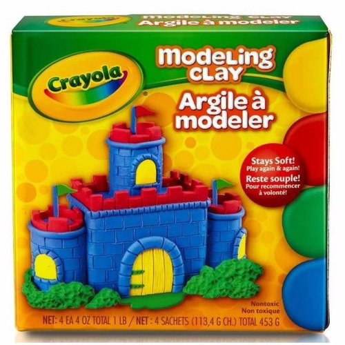 Crayola Plastilina 4 Colores Modeling Clay Casti 453gr