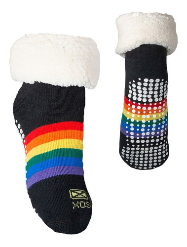 Imagen 1 de 9 de Medias Con Corderito Antideslizante Pantuflas Niños Sox