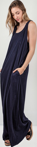 Vestidos Mujer De Verano Largo De Algodon Liso Plus Size