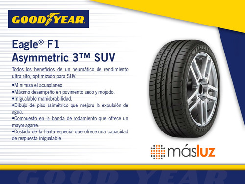 Par Llantas Eagle F1 Asymmetric 3 Suv Goodyear 255/45r19 100