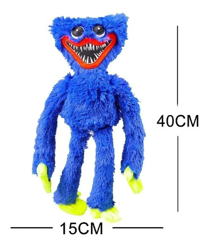 Imagen 6 de 7 de Huggy Wuggy + Mascara Plush Blue Kit 4 Piezas Playtime