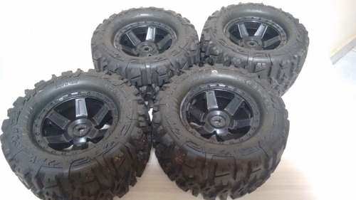 4 Pneus Rodas Proline Trencher 2.8 Traxxas Stampede Rustler