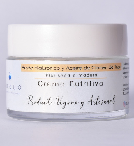 Crema Nutritiva Acido Hialuronico/pepita De Uva By Aequo Spa