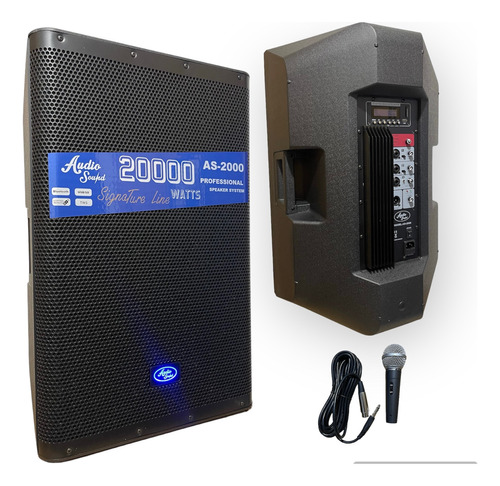 Cabina Activa Audio Sound 15 Pulgadas Profesional 20.000w 