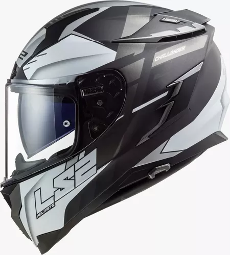 Casco Moto Ls2 Integral 327 Challenger Allert Con Pinlock