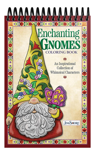 Jim Shore Enchanting Gnomes Coloring Book: Una Colección 8x5