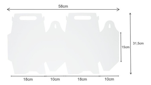 Imagen 5 de 5 de Cajita Feliz Cfz3 Sublimable X 10u Packaging Sublimar