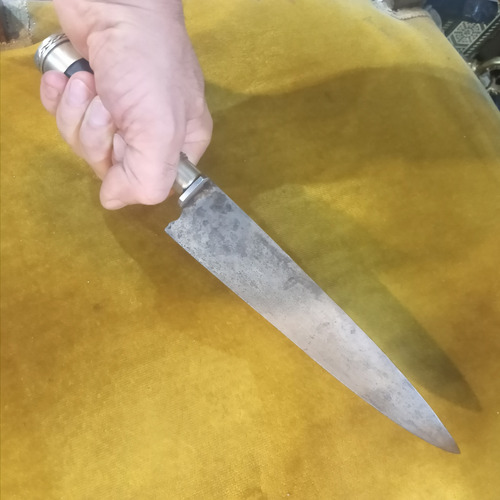 Cuchillo Antiguo El Lapacho Boro 31,7cm Facon Criollo Acero Negro (Usado)