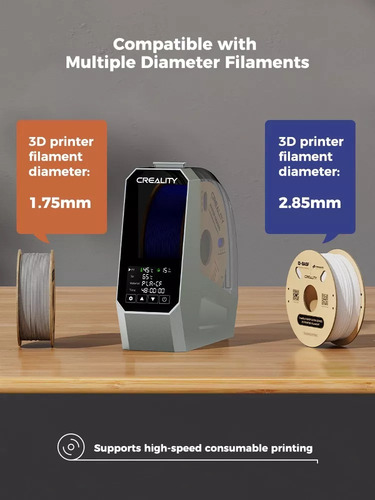 Impresora 3d Creality K1 Negro Fdm + Caja Secadora Filamento