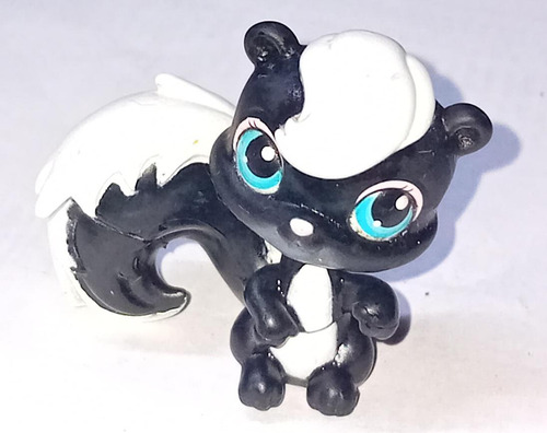 Figura Little Pet Shop Hasbro 306 Skunk Ojos Azules