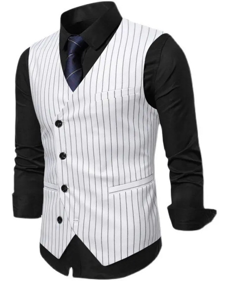 Chaleco Vestir Blanco Hombre | MercadoLibre 📦