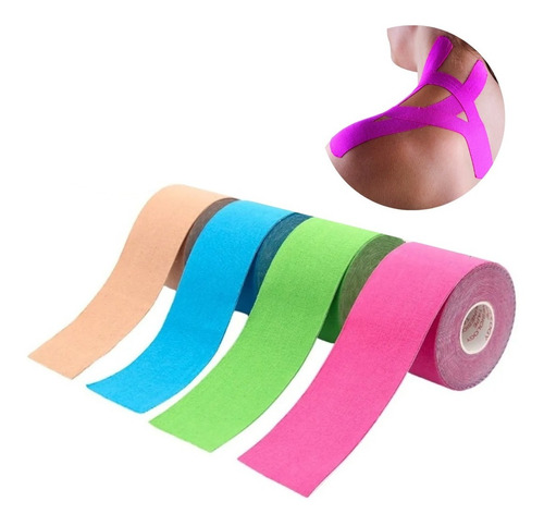 Fita Kinesio Tape Bandagem Funcional Elástica Adesiva Sports