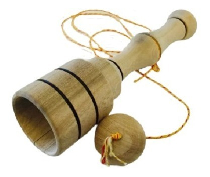 Imagen 1 de 5 de Balero Copa Facil Encastre Balerito Madera Juguete Niño Baum