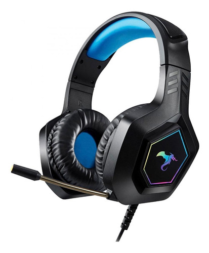 Auriculares Gamer Kolke Balder Con Luces Rgb P/ Ps4 Ps5 Loi