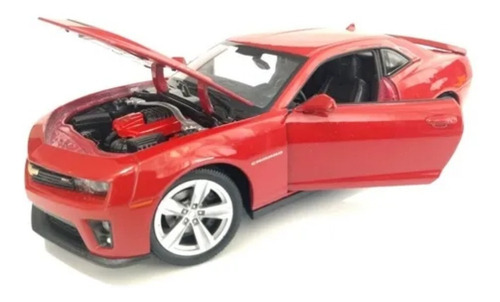 Chevrolet Camaro Zl1 Rojo/20cms Largo/ Escala 1:24/ Metalico