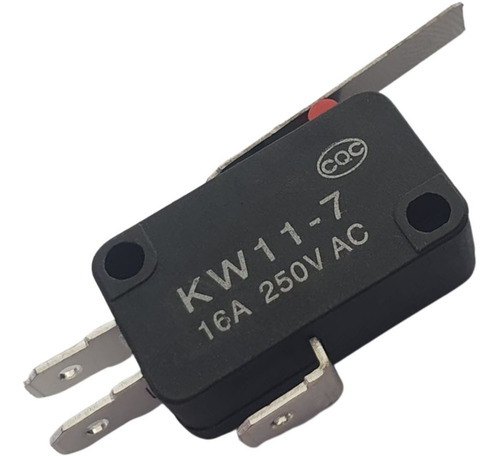 Chave Micro Switch Kw11-7-3 3t 16a Haste 27mm - Kit 10