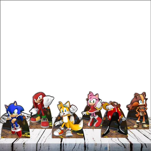 Decoração de Mesa Sonic Display - 06 Unidades