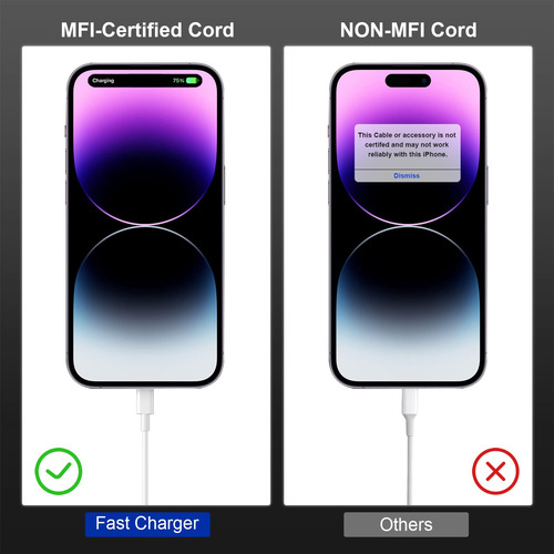 Cable Usb-c A Lightning De 1 M Para iPhone 14 [apple Mfi Cer