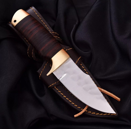 Cuchillo De Caceria En Acero Al Carbon 1095 Café