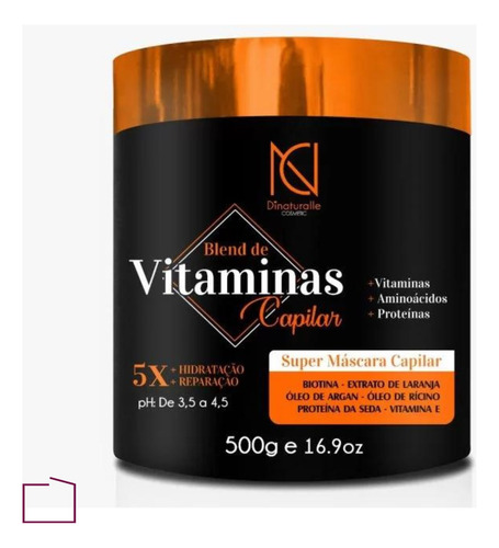 Máscara Blend De Vitaminas