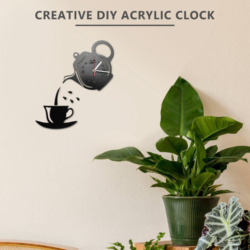 Nuevo Reloj De Pared Decorativo 3d For Tazas De Café, De