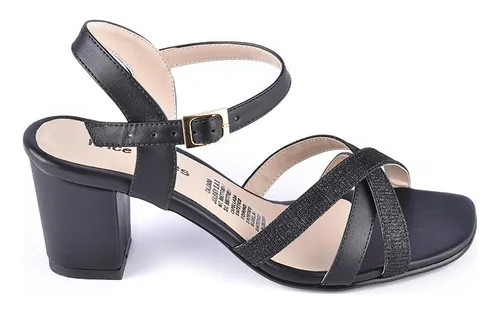 Priceshoes Sandalias Tacones Dama 542034negro