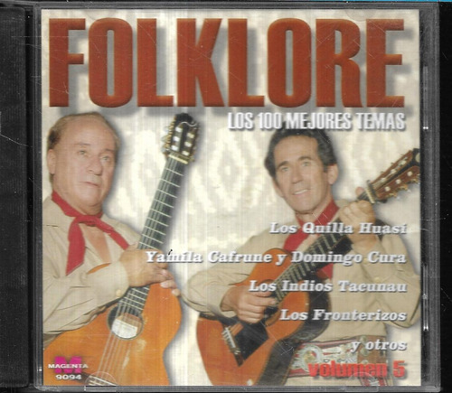 Compilado Artistas Album Folklore 100 Mejores Temas Vol.5 Cd