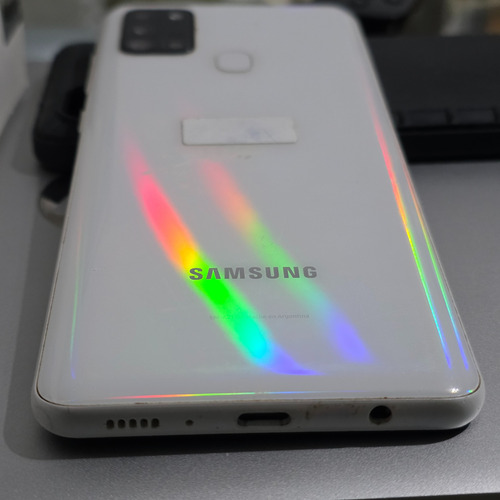 Samsung Galaxy A21s Blanco Tornasol Con Lector De Huella Blanco (Usado)