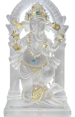Elefante Estátua Mini Ganesh Estátua Resina Ornamento