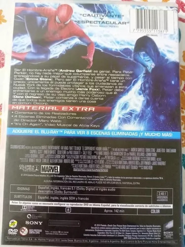 Dvds El Sorprendente Hombre Araña Y La Amenaza De Electro (Usado)