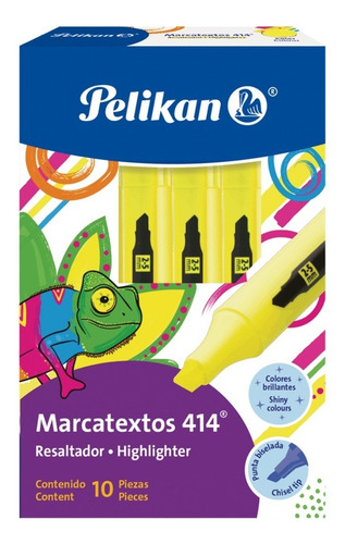 10 Marcatexto Marcador Resaltador 414 Pelikan Color