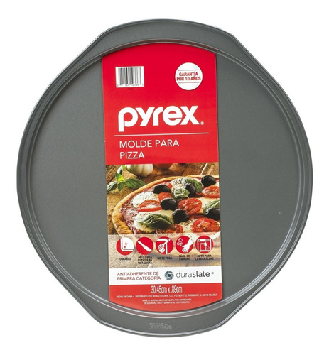 Pizzera X3 Metal Antiadherente 32,4cm Pyrex 1126597 Import