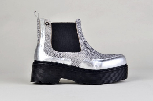 Imagen 4 de 9 de Botinetas Panchas Botitas De Mujer De Cuero Pietra - Ferraro
